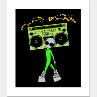 Alien ghetto blaster Posters and Art